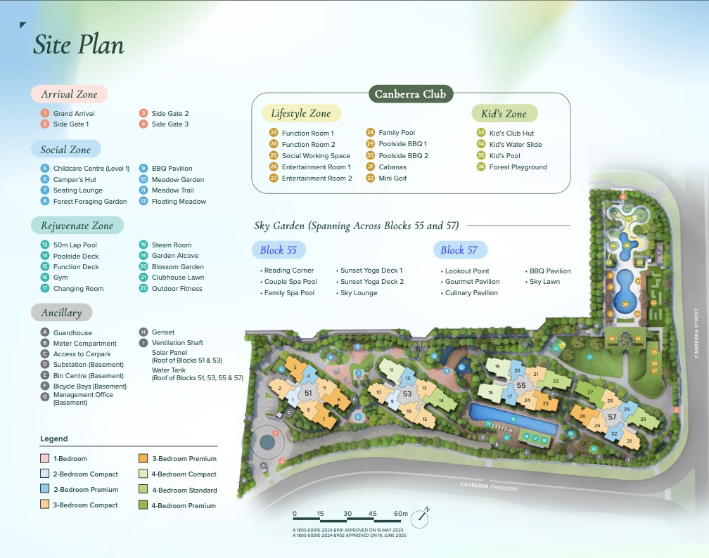 Canberra Crescent Residences Site Plan